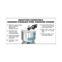 Hawkins Stainless Steel Cooker Tall 3L
