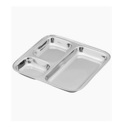 SS 3 Compartment  Pav Bhaji Plate