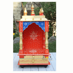 Wooden Temple For Home ( 10"6"18" inch)