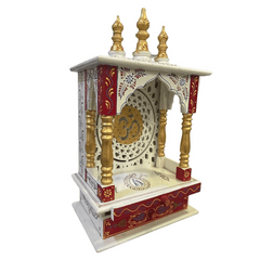 Wooden Temple With Light ( 12*8*22 Inch )