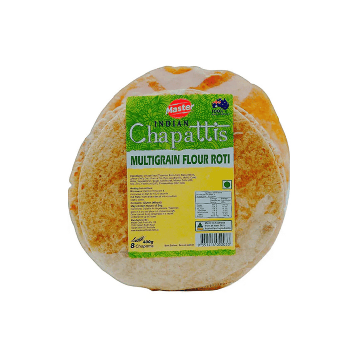 Rasheed Roti Master Buy Master Multigrain Roti 8pc - Healthy Indian Bread