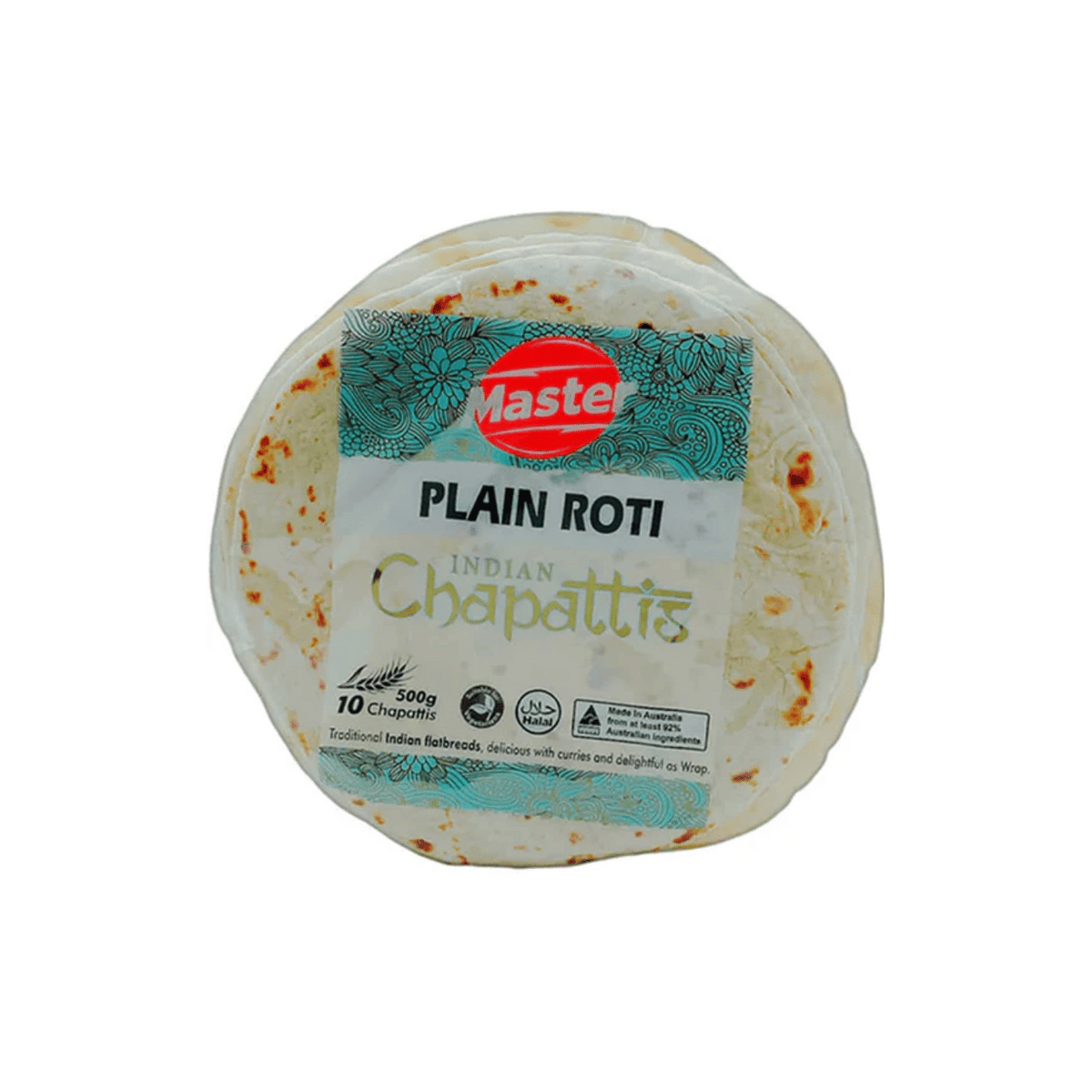 Rasheed Roti Master Buy Master Plain Roti 10pc - Soft Indian Bread