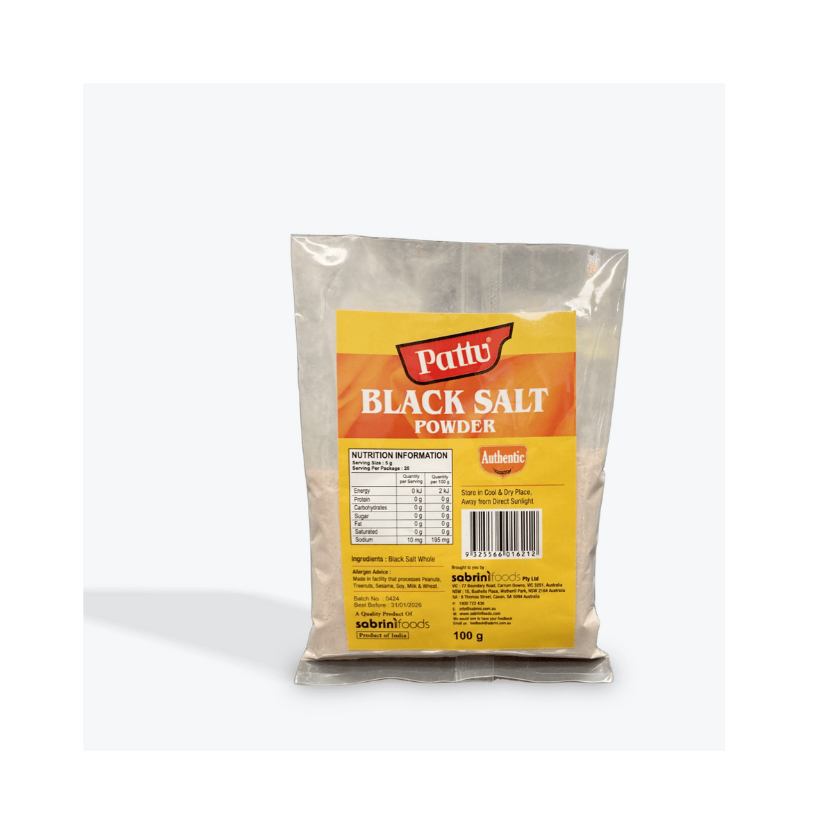 PATTU BLACK SALT 100G